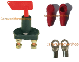 CaravanMoverShop  Trennschalterkomplett mit Schlüssel, Abdichtung und Kabelschuh